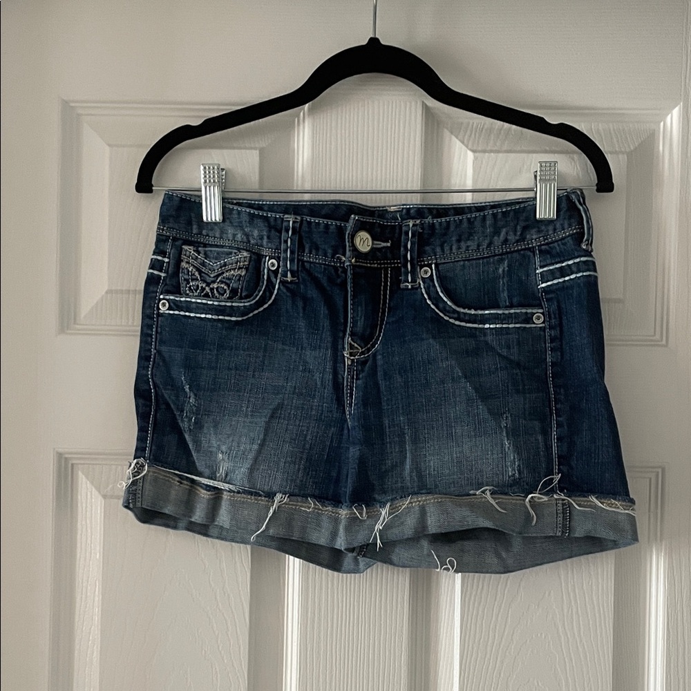 Maurices Dark Blue Jean Shorts